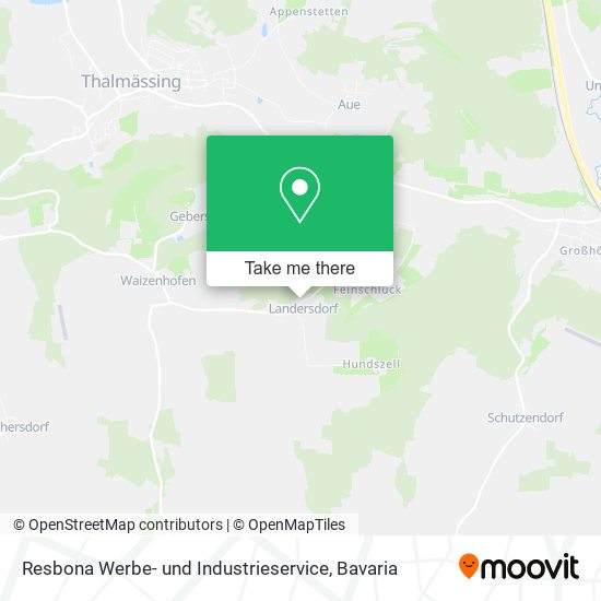 Resbona Werbe- und Industrieservice map