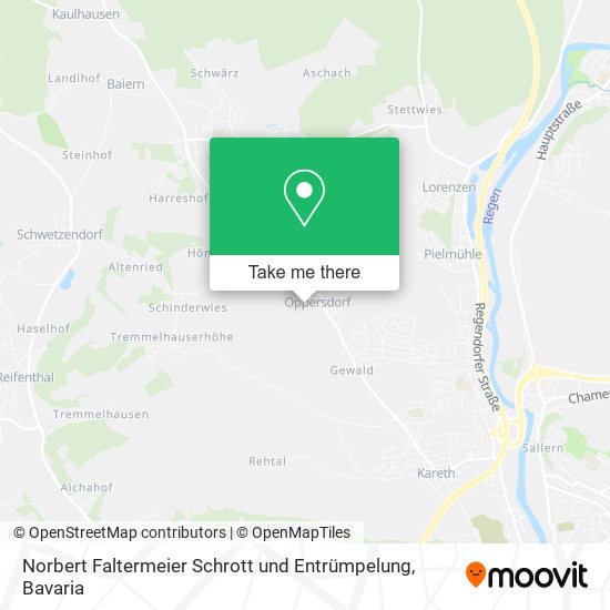 Карта Norbert Faltermeier Schrott und Entrümpelung