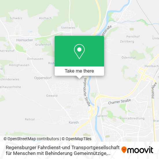 Regensburger Fahrdienst-und Transportgesellschaft für Menschen mit Behinderung Gemeinnützige map