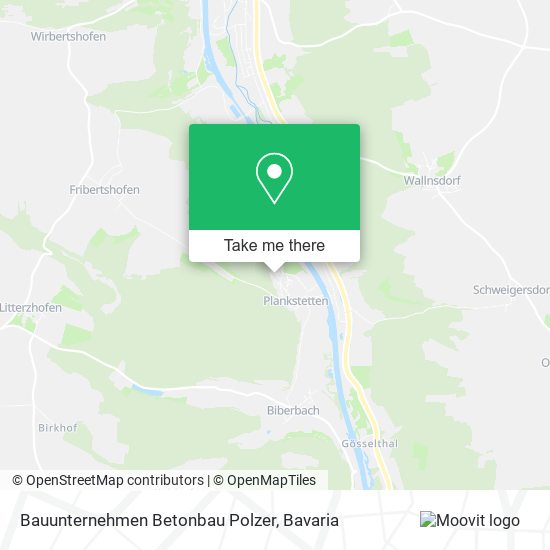 Bauunternehmen Betonbau Polzer map