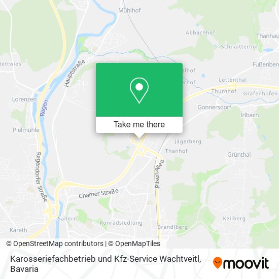 Karosseriefachbetrieb und Kfz-Service Wachtveitl map