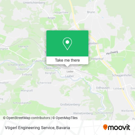 Vögerl Engineering Service map