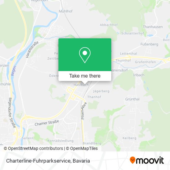 Charterline-Fuhrparkservice map
