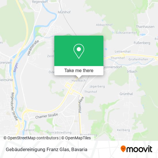 Gebäudereinigung Franz Glas map