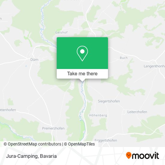 Jura-Camping map