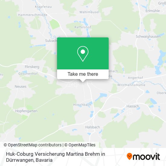 Huk-Coburg Versicherung Martina Brehm in Dürrwangen map