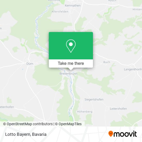 Lotto Bayern map