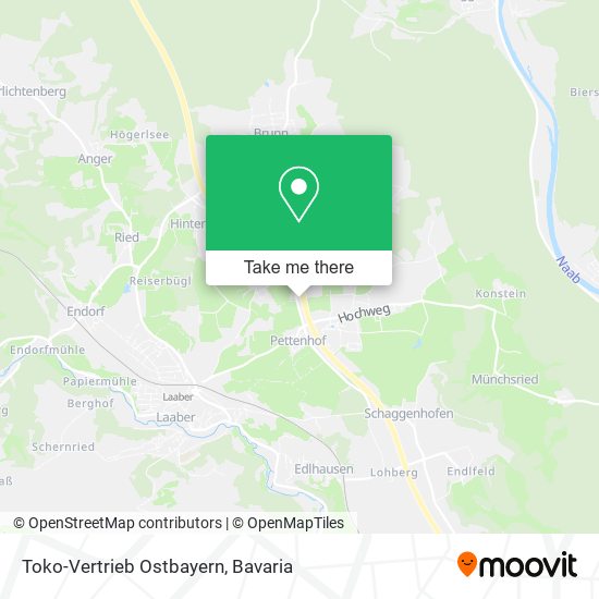 Карта Toko-Vertrieb Ostbayern