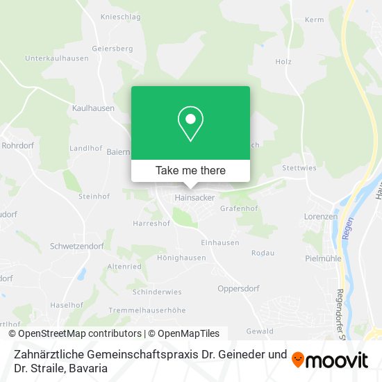 Zahnärztliche Gemeinschaftspraxis Dr. Geineder und Dr. Straile map