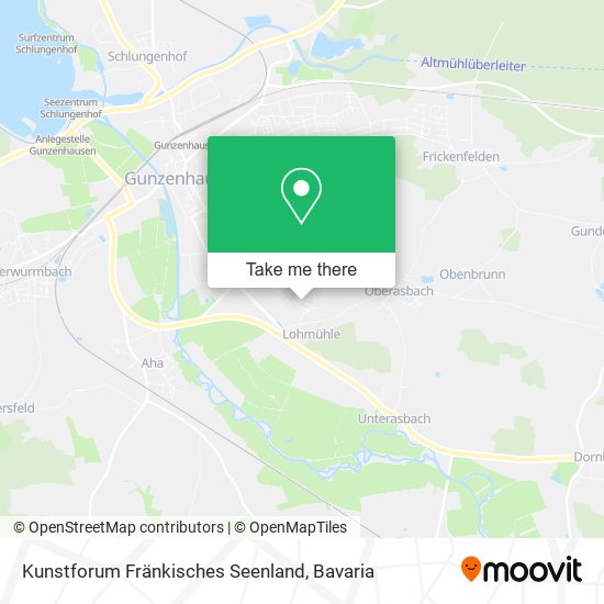 Kunstforum Fränkisches Seenland map