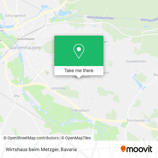 Карта Wirtshaus beim Metzger