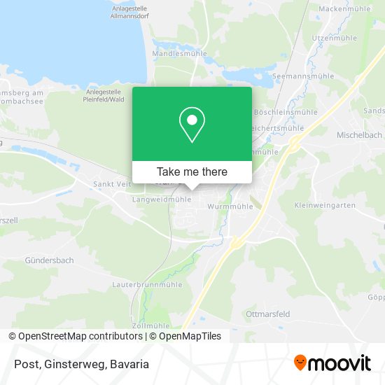 Post, Ginsterweg map