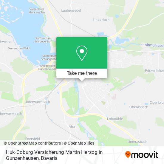 Huk-Coburg Versicherung Martin Herzog in Gunzenhausen map