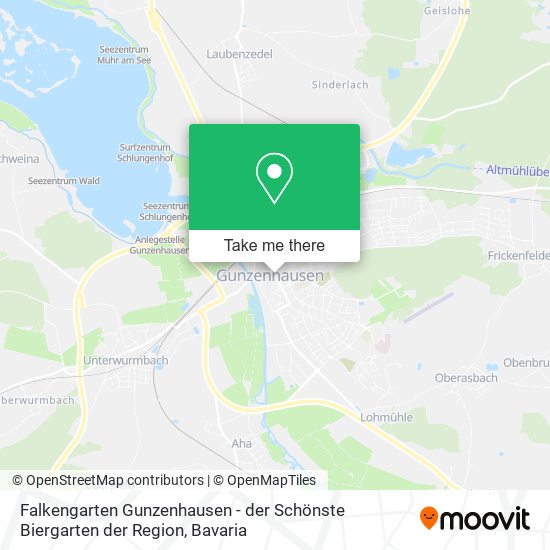 Falkengarten Gunzenhausen - der Schönste Biergarten der Region map