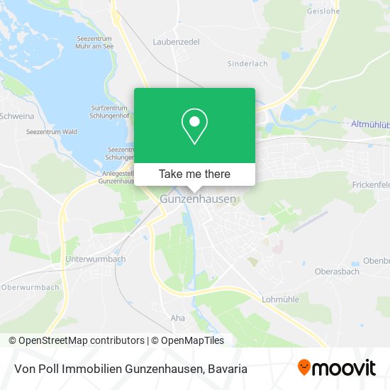 Von Poll Immobilien Gunzenhausen map