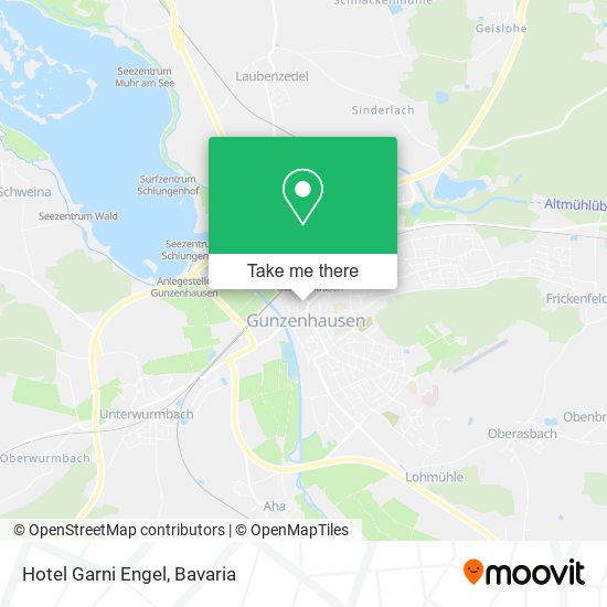 Hotel Garni Engel map