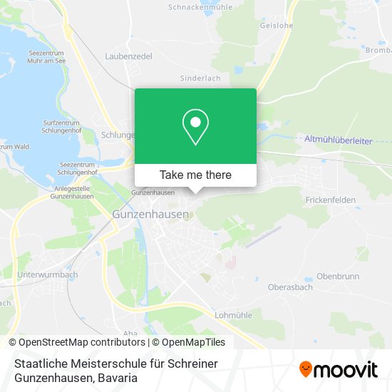 Staatliche Meisterschule für Schreiner Gunzenhausen map