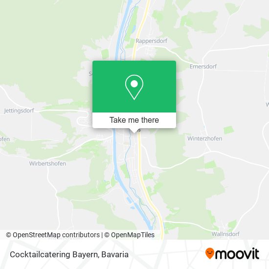 Cocktailcatering Bayern map