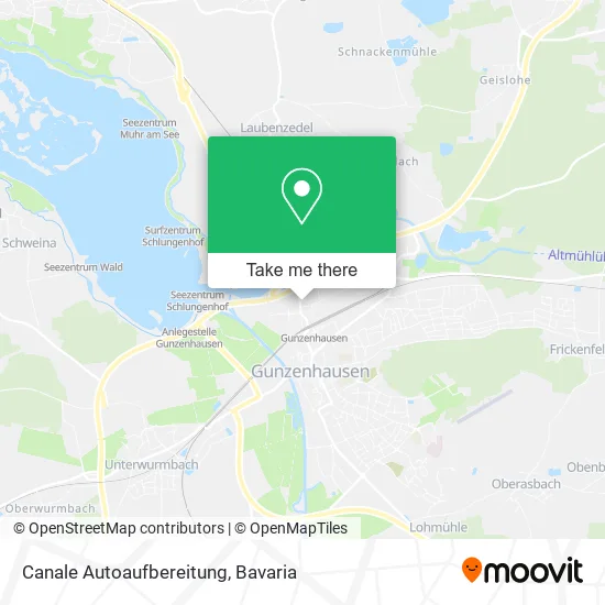 Карта Canale Autoaufbereitung
