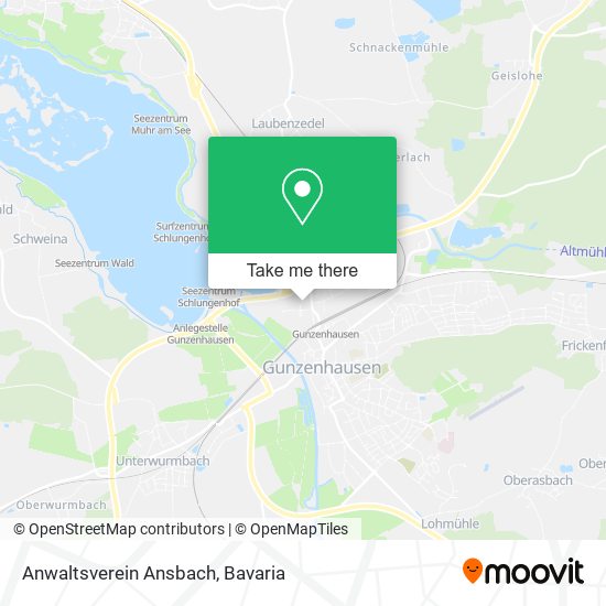 Anwaltsverein Ansbach map