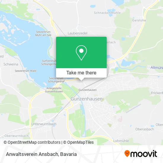 Карта Anwaltsverein Ansbach