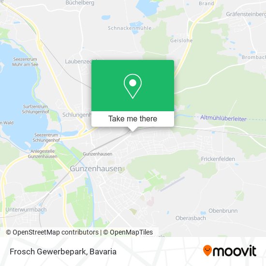 Frosch Gewerbepark map