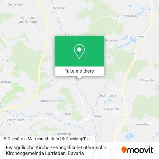 Evangelische Kirche - Evangelisch-Lutherische Kirchengemeinde Larrieden map