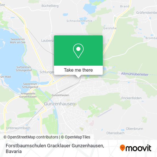 Карта Forstbaumschulen Gracklauer Gunzenhausen