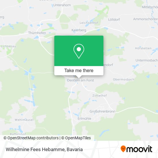 Wilhelmine Fees Hebamme map