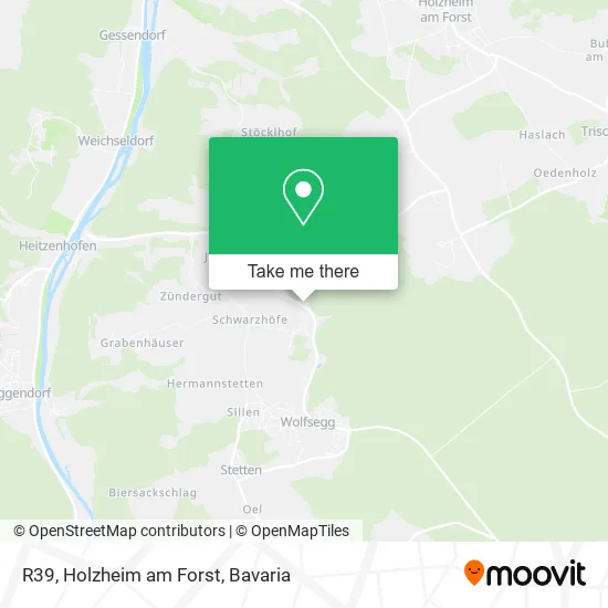Карта R39, Holzheim am Forst