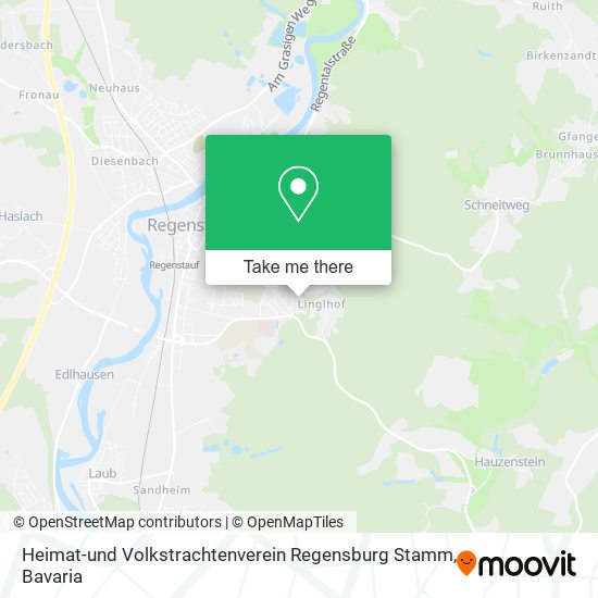 Heimat-und Volkstrachtenverein Regensburg Stamm map