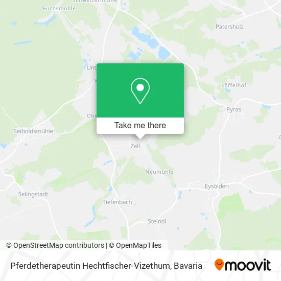 Карта Pferdetherapeutin Hechtfischer-Vizethum