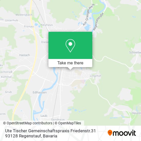 Карта Ute Tischer Gemeinschaftspraxis Friedenstr.31 93128 Regenstauf