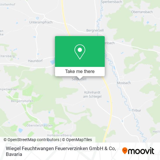 Карта Wiegel Feuchtwangen Feuerverzinken GmbH & Co