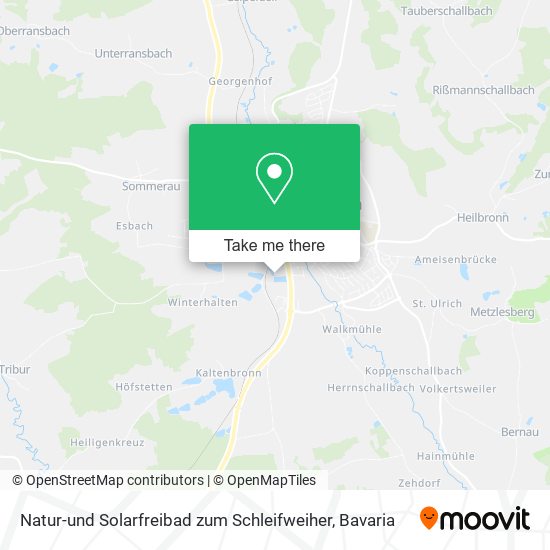 Natur-und Solarfreibad zum Schleifweiher map