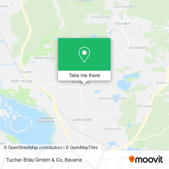 Карта Tucher Bräu GmbH & Co