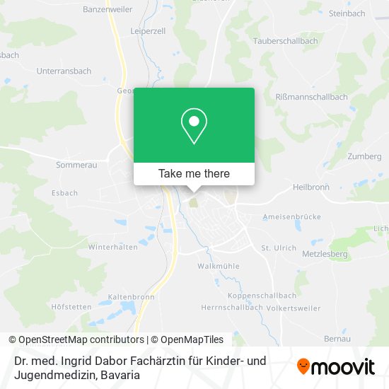 Dr. med. Ingrid Dabor Fachärztin für Kinder- und Jugendmedizin map