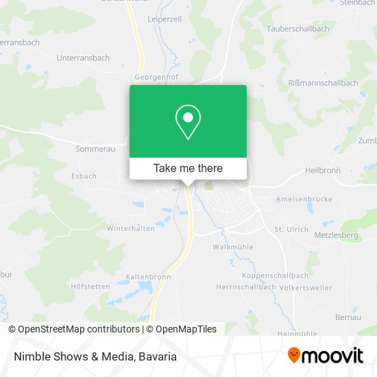 Nimble Shows & Media map