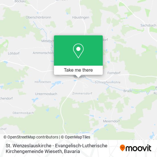 St. Wenzeslauskirche - Evangelisch-Lutherische Kirchengemeinde Wieseth map