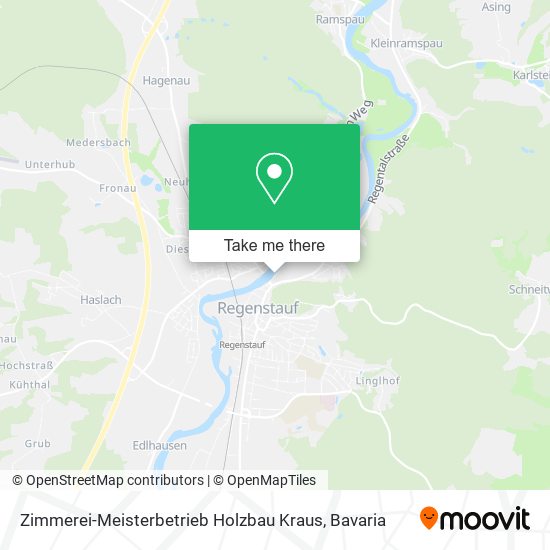Zimmerei-Meisterbetrieb Holzbau Kraus map