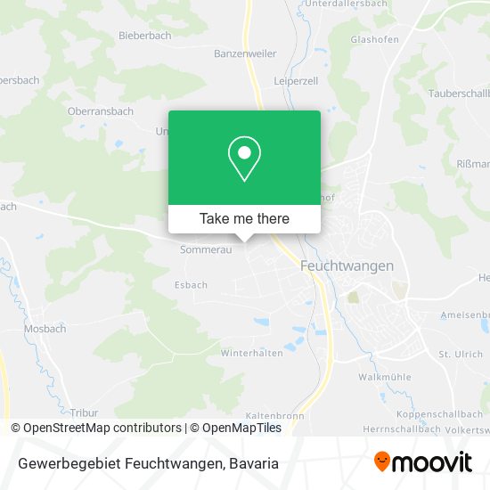 Gewerbegebiet Feuchtwangen map