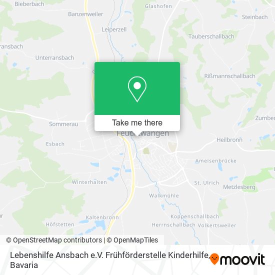 Lebenshilfe Ansbach e.V. Frühförderstelle Kinderhilfe map