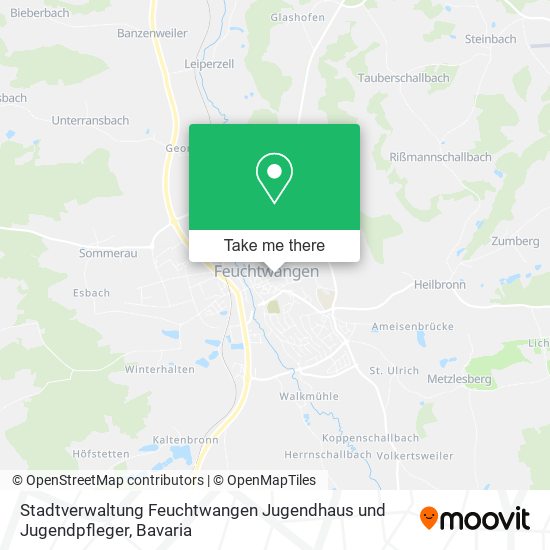 Stadtverwaltung Feuchtwangen Jugendhaus und Jugendpfleger map