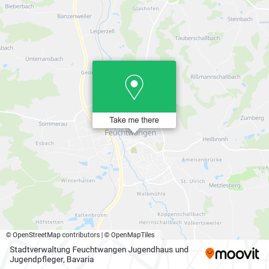 Карта Stadtverwaltung Feuchtwangen Jugendhaus und Jugendpfleger