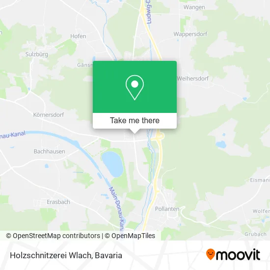 Карта Holzschnitzerei Wlach