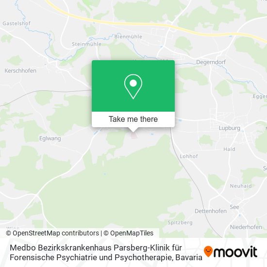 Medbo Bezirkskrankenhaus Parsberg-Klinik für Forensische Psychiatrie und Psychotherapie map