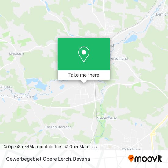 Карта Gewerbegebiet Obere Lerch