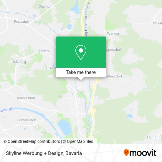 Карта Skyline Werbung + Design