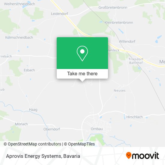 Aprovis Energy Systems map