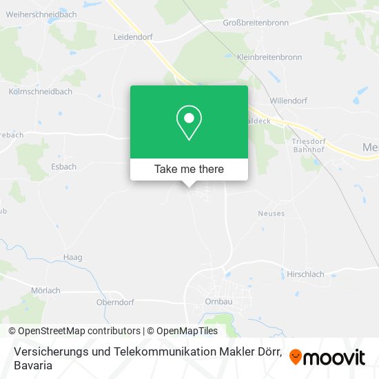 Versicherungs und Telekommunikation Makler Dörr map